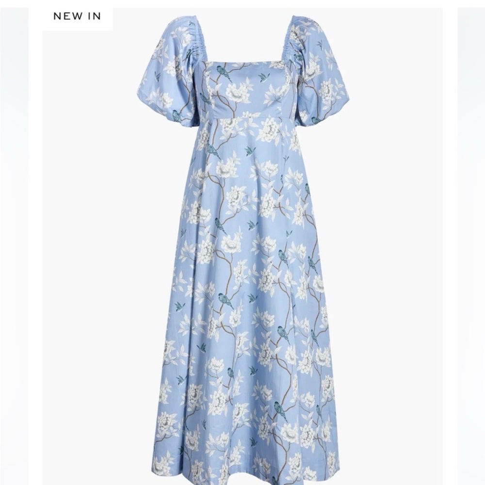 Hill House Matilda Dress Diane Blue Chinoiserie Size Small - Picture 4 of 6